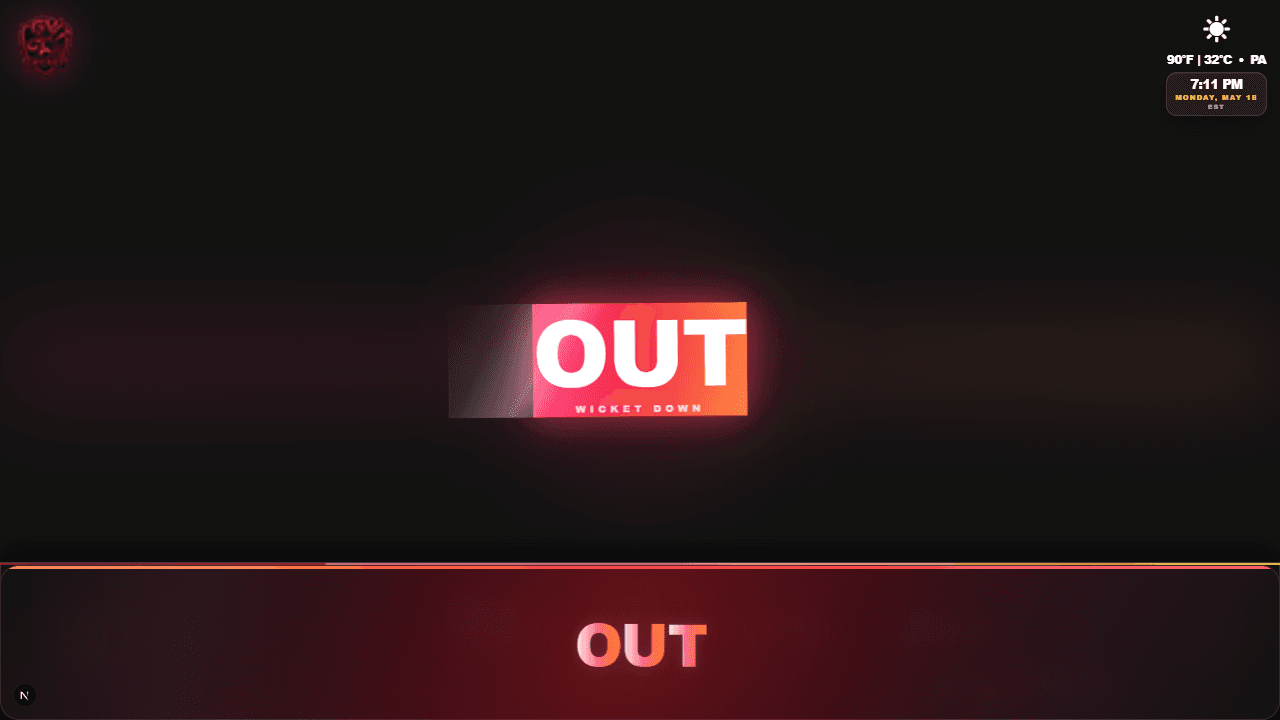 Wicket GV Cricket overlay screenshot